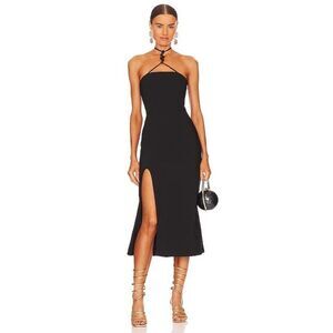 CULT GAIA CASTILA DRESS in BLACK Large